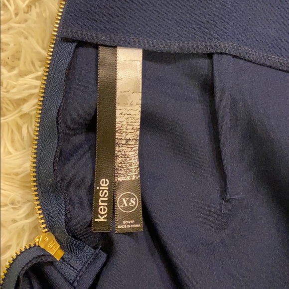 Kensie Navy Lace-Up Skirt Size XS - Picture 7 of 8